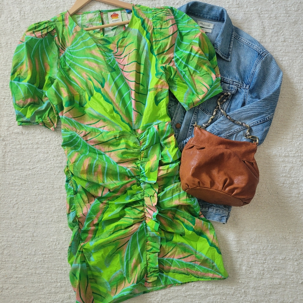 Farm Rio Palm Leaf Dress